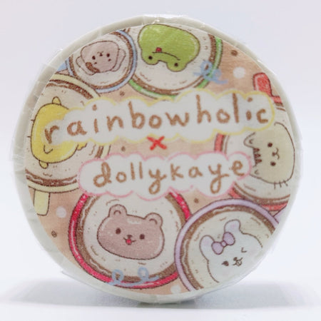 Rainbowholic x Dolly Kaye Art 動物カップ　マスキングテープ