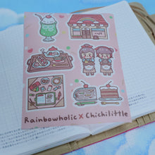 画像をギャラリービューアに読み込む, (ST030) Rainbowholic x Chichilittle かわいいカフェ＆ご当地フィリピンシール(A6サイズ,2デザイン)
