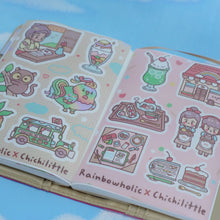 画像をギャラリービューアに読み込む, (ST030) Rainbowholic x Chichilittle かわいいカフェ＆ご当地フィリピンシール(A6サイズ,2デザイン)
