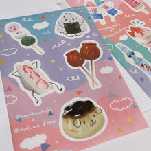 画像をギャラリービューアに読み込む, (ST013) Rainbowholic x Shell We Draw 日本の食べ物＆夏のデザートシールセット (2デザイン)
