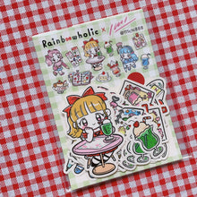 画像をギャラリービューアに読み込む, (FS005) Rainbowholic x Ichi Bungu Kissa (Stationery Cafe) Flake Seal
