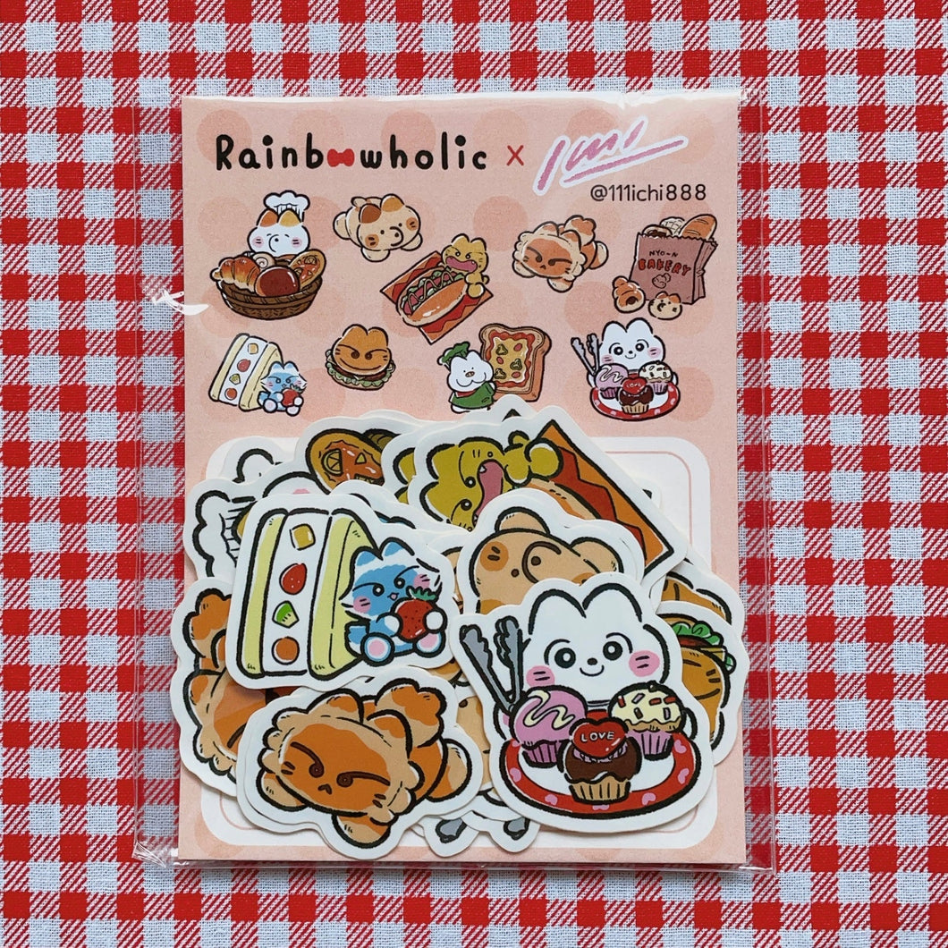 (FS006) rainbowholic × ichi ベーカリーフレークシール