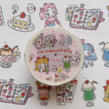 画像をギャラリービューアに読み込む, (MT085) Rainbowholic x Ichi Bungu Kissa (Stationery Cafe) 3cm Washi Tape
