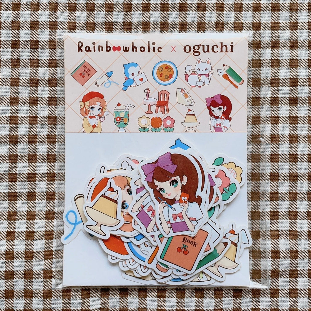 (FS007) rainbowholic × oguchi 文具喫茶フレークシール